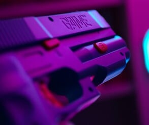 As a rule of thumb, the larger the display, the better the performance. G'AIM'E even works on projectors