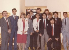 Left: The sell sheet for Punch Out!!, which was designed and conceived by Momoda. Right: images of Momoda, the Nintendo of America team, and Momoda with boxing legend Larry Holmes